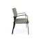 Lesro Newport 2 Seat Tandem Seating Metal Frame No Center Arms, Black, OH Eucalyptus Upholstery NP1501 - alternate 2